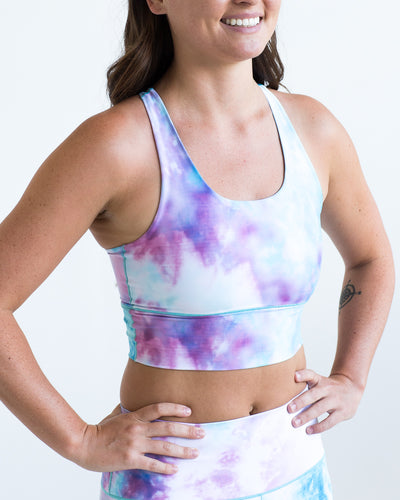 Cotton Candy Longline Sports Bra