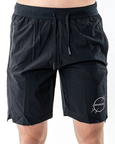 Iron Pulse Men's Black Tactical Shorts