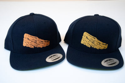 Red Rocks Navy Embroidered Hat Gold & Bronze