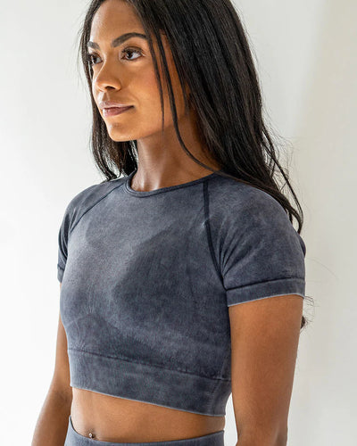 Iron Pulse Luxe Crop (Grey) *FINAL SALE*