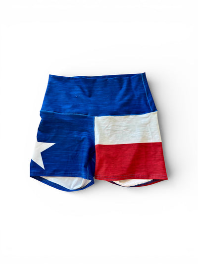 Texas Flag Yoga Shorts *FINAL SALE*