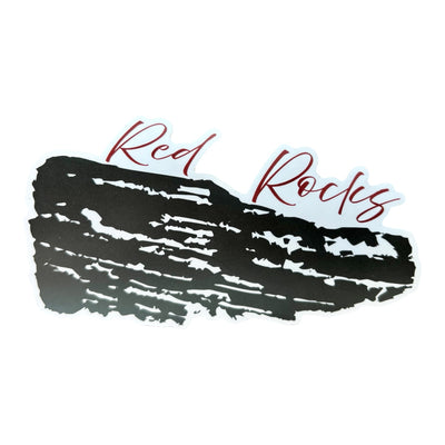 Outline Red Rocks Sticker