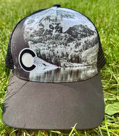 Maroon Bells Snapback Trucker Hat