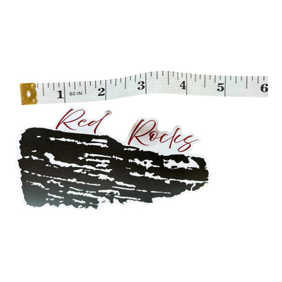 Outline Red Rocks Sticker
