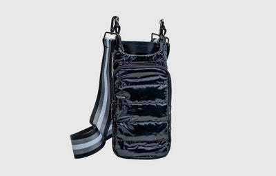 Quilted Quench Puffy Bottle Tote - BLACK