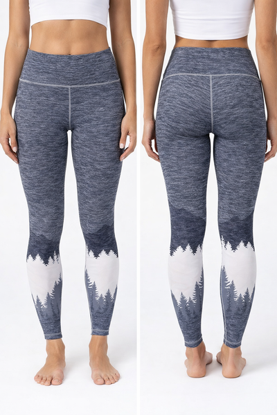 Ash Grey Mountain Summit Yoga Pants
