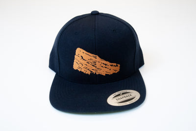 Red Rocks Navy Embroidered Hat Gold & Bronze