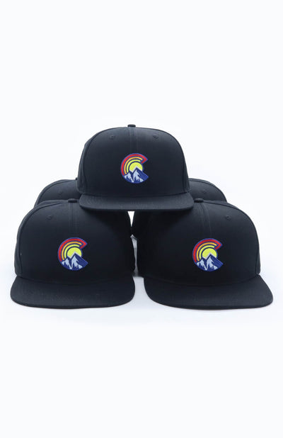 Colorful C Mountain Hat Black Colorway