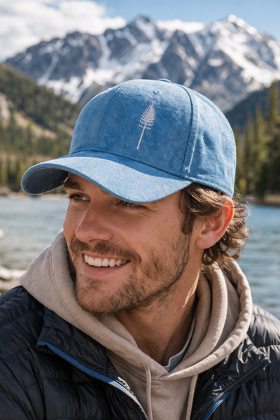 The Lodgepole Suede Cap - Bluebird