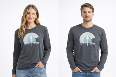 Colorado Crest Long Sleeve Men/Unisex Grey