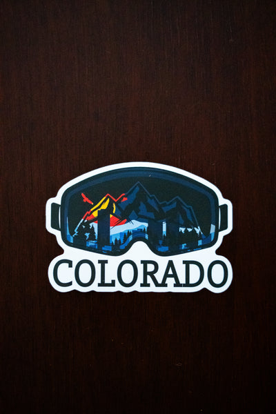 Colorado Ski Mask Sticker