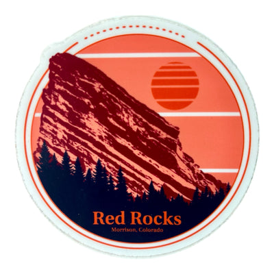 Red Rocks Sticker