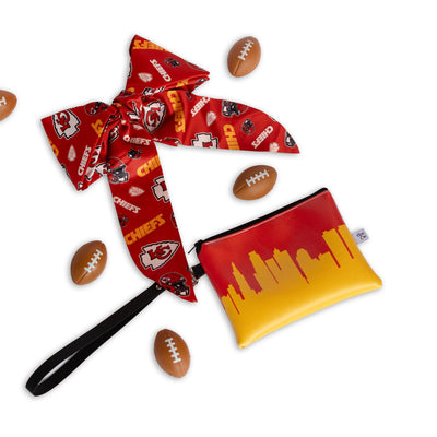 Denver Broncos Football Stadium Skyline Game Day Wristlet