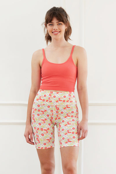Harper Print Biker Shorts 8" Floral