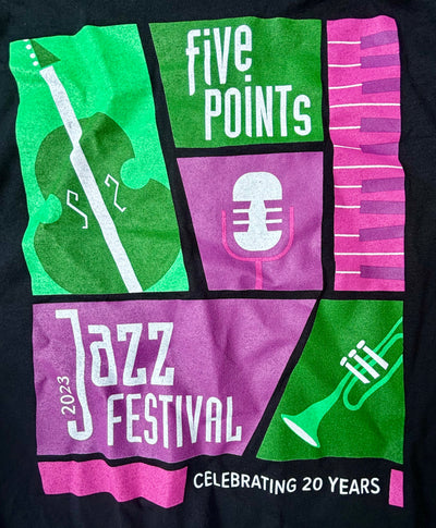 Official 2023 Denver Five Points Jazz Festival T-Shirt