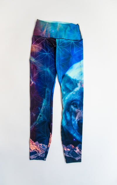 Cosmic Wolf Yoga Pants Grassroots x Colorado Threads