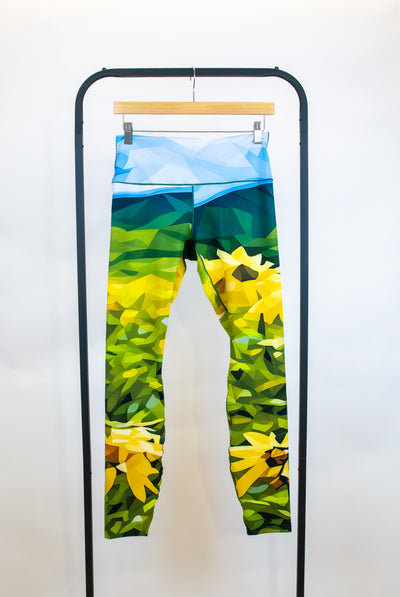 Sunflower Bloom Yoga Pants