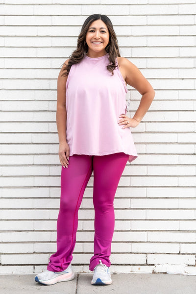 Pink Rhodonite Jewel Flare Pants