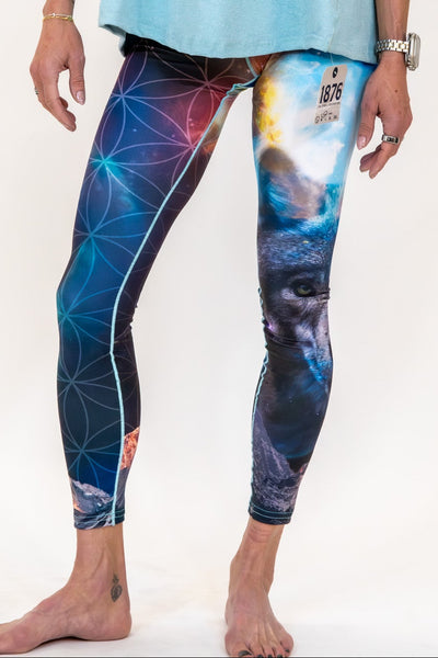 Cosmic Wolf Yoga Pants Grassroots x Colorado Threads