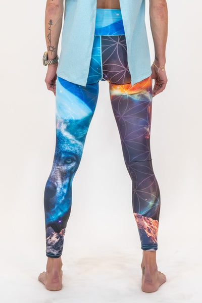 Cosmic Wolf Yoga Pants Grassroots x Colorado Threads