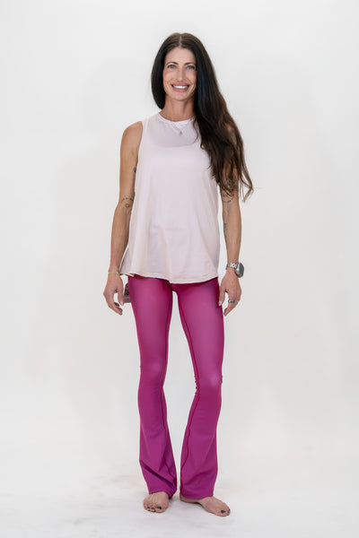 Pink Rhodonite Jewel Flare Pants