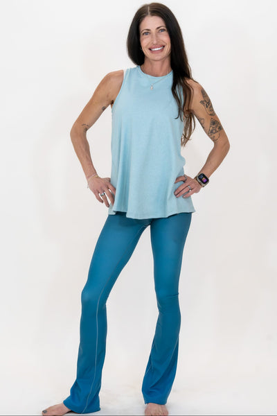 Blue Topaz Jewel Flare Pants