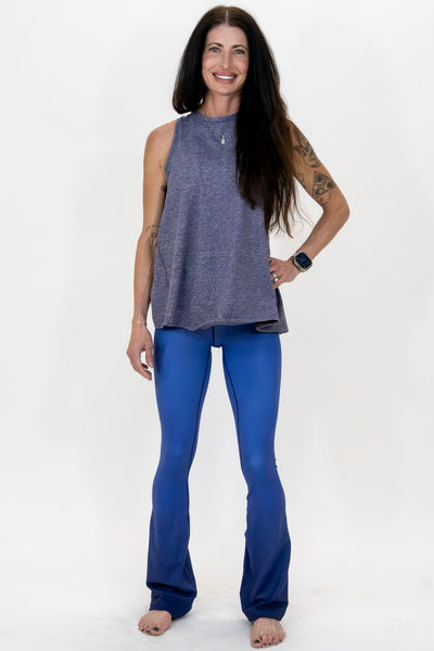 Purple Amethyst Jewel Flare Pants