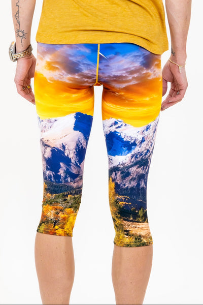Capitol Peak Sunset Yoga Pants Capri