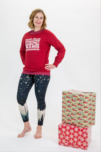 New Years Mountain Yoga Pants