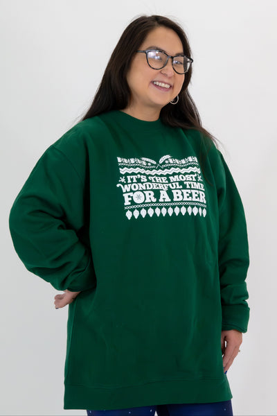 1876 | The Most Wonderful Sweatshirt - Green *FINAL SALE*