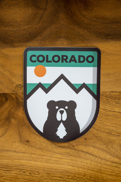 Mint Mountain Bear Sticker