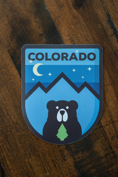 Evening Mountain Bear Sticker