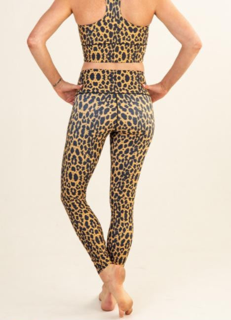 Bright Pink Leopard Print Leggings - Inspire Uplift