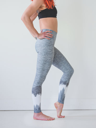 Grey Microstripe Yoga Pants - Colorado Threads Clothing