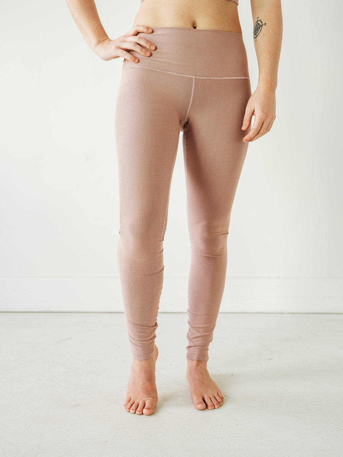 Colorado Threads Women's Blush Microstripe Yoga Pants - Colorado