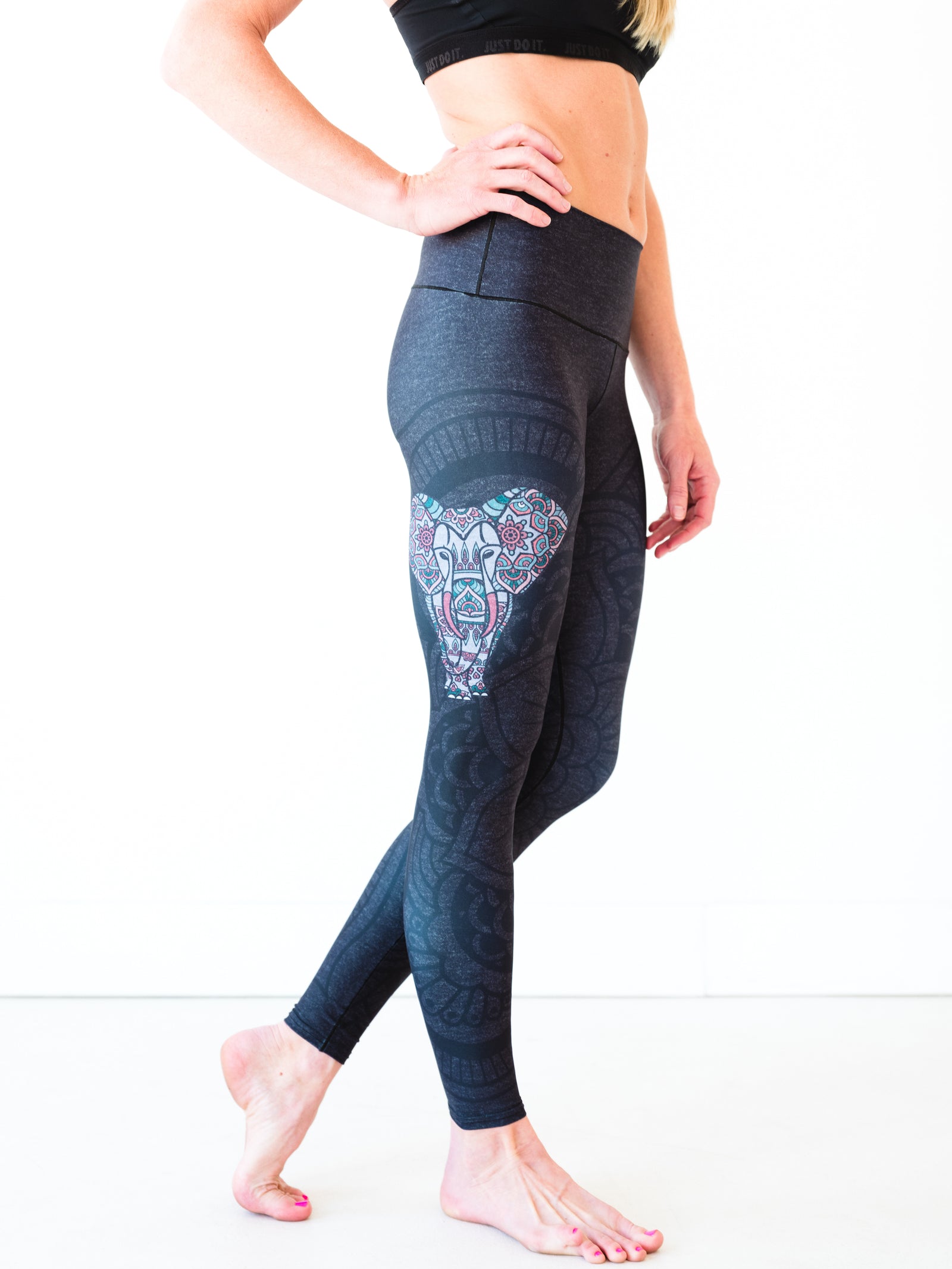 Elephant Print Yoga Pants One Size Fit Most | Buy Now