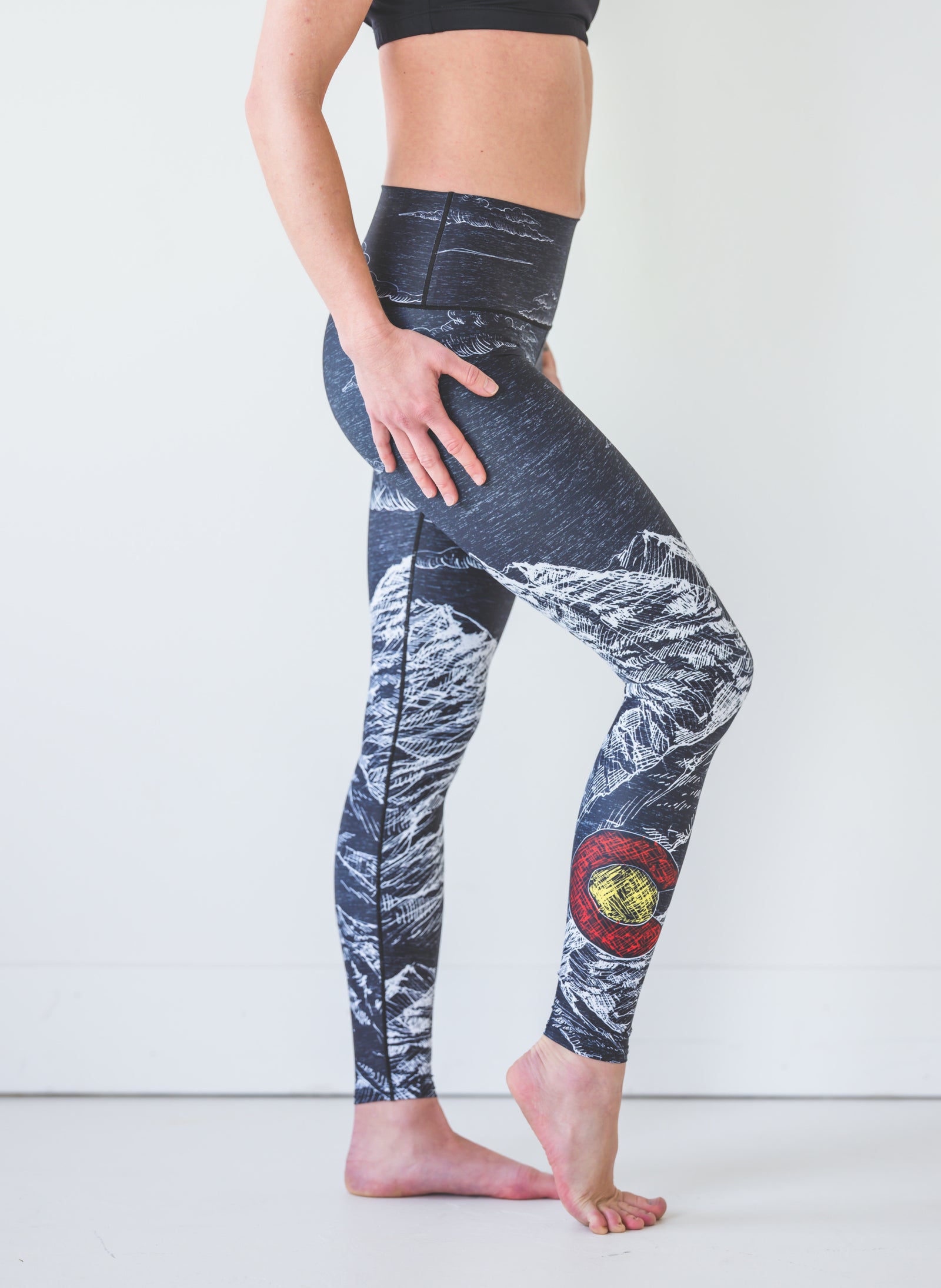 Colorado Threads Women's Heather Native Yoga Pants - Colorado Threads  Clothing