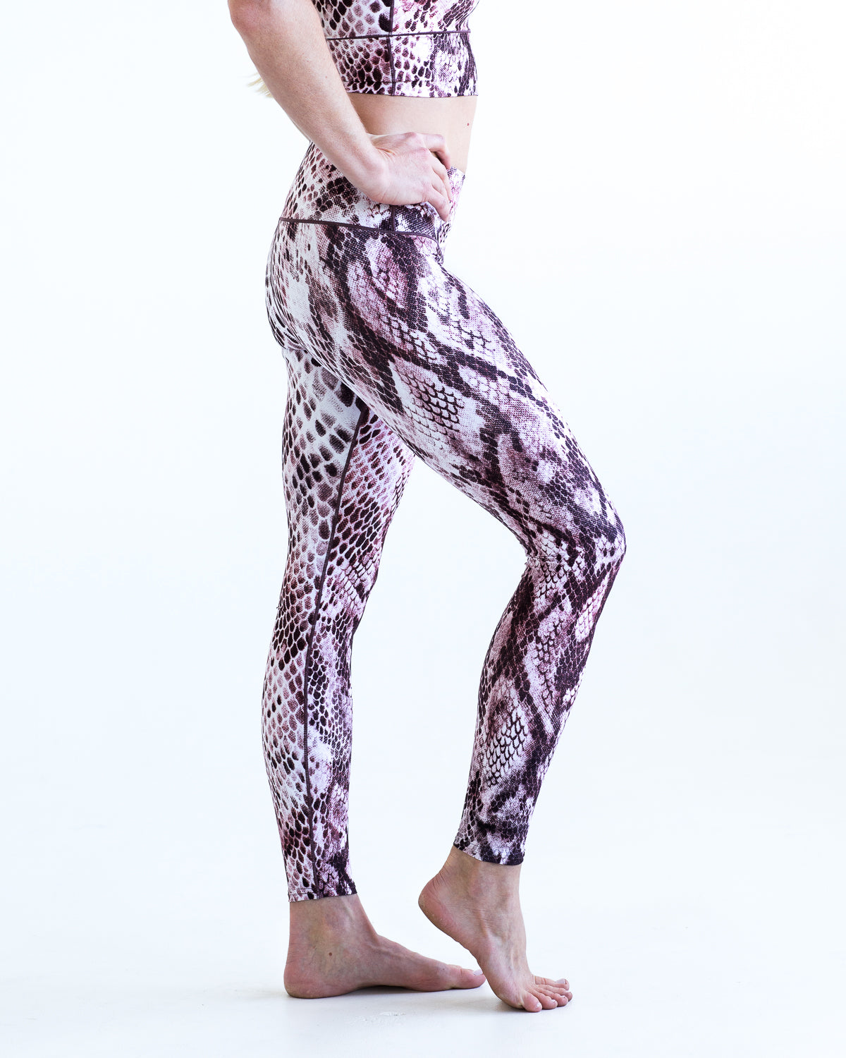 Colorado Threads Pink Snakeskin Yoga Pants - Colorado Threads Clothing