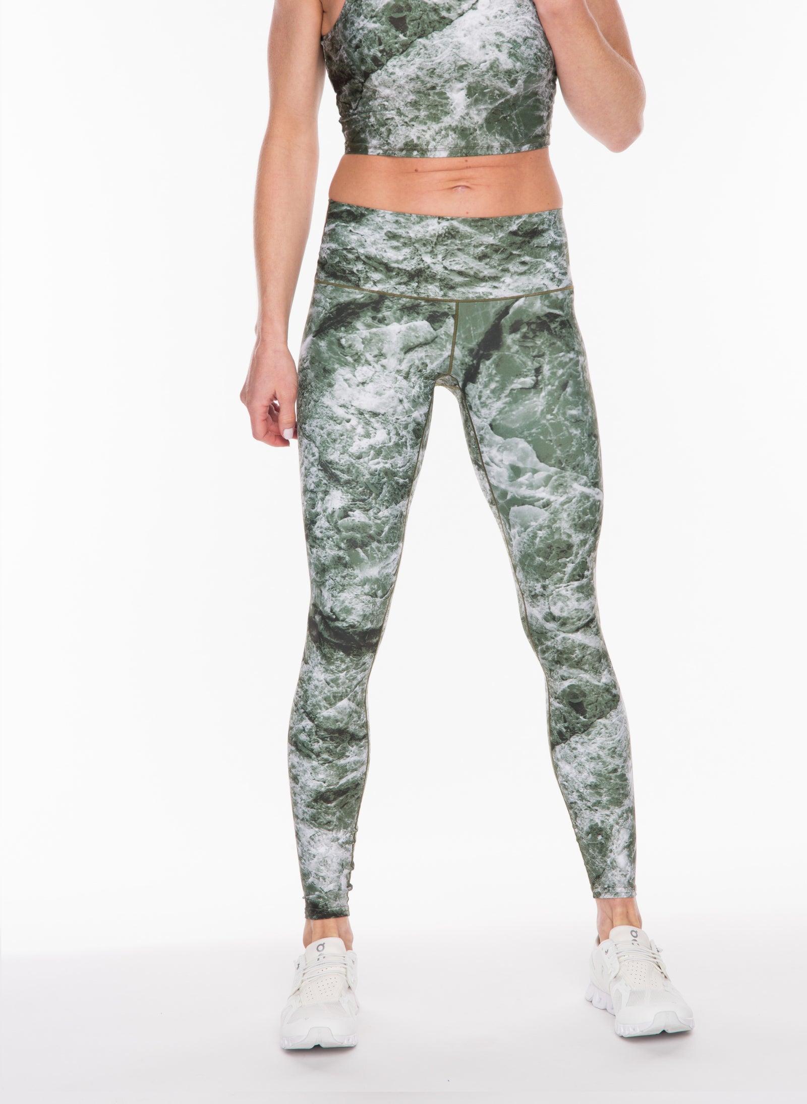 Colorado Threads - Sage Marble Yoga Pants