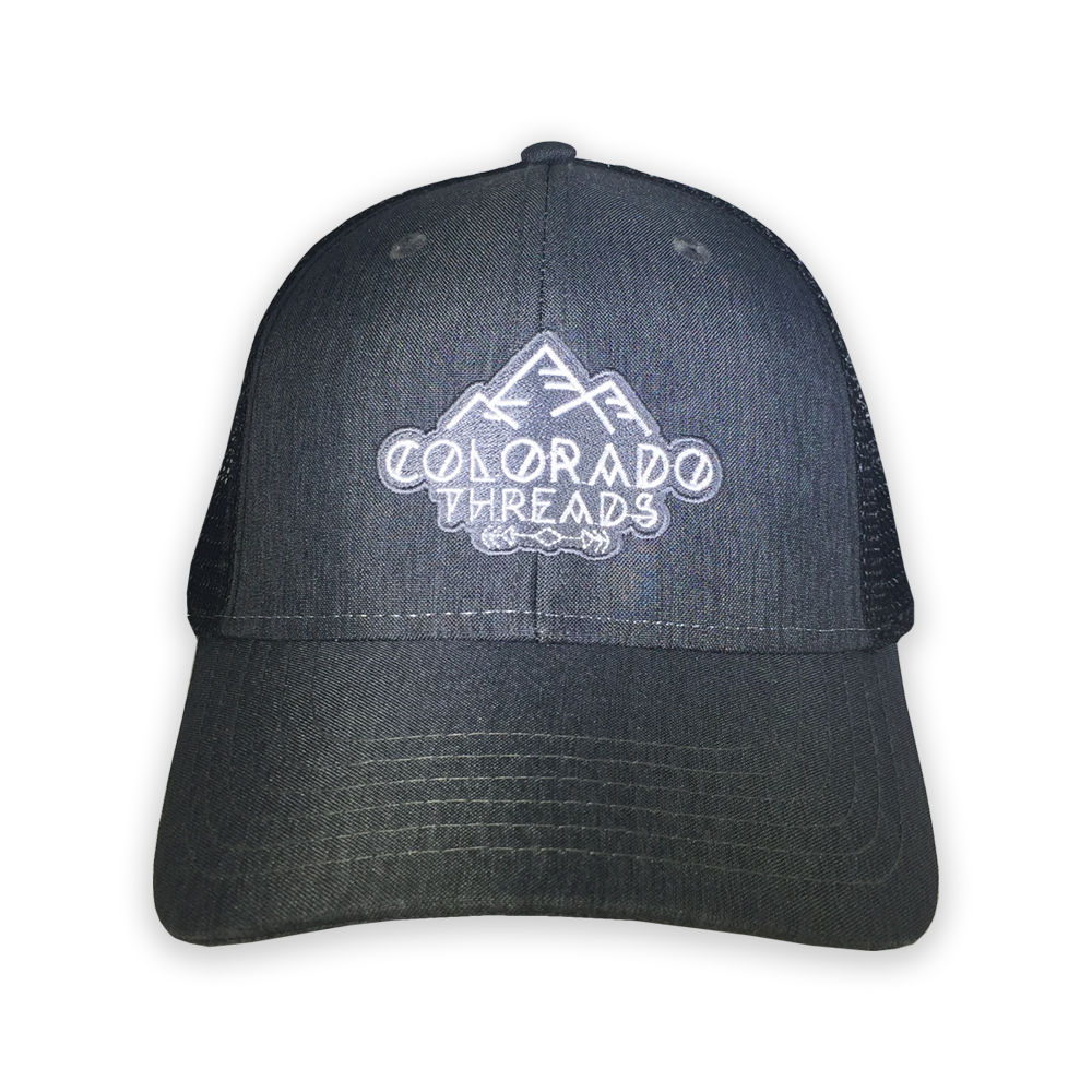 Threads Grey Trucker Hat *FINAL SALE* - Colorado Threads Clothing