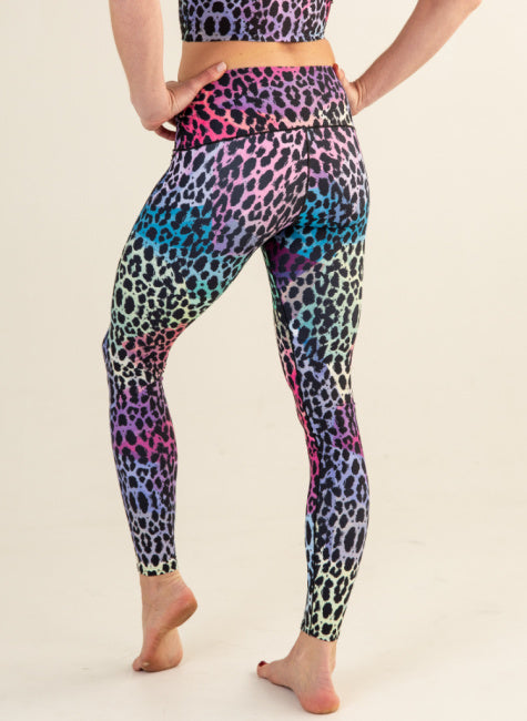 Leopard Print Wide Waistband Leggings – Glam Wave